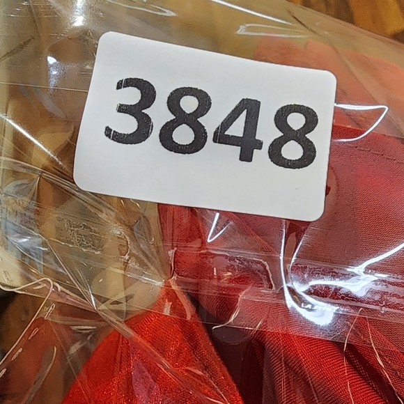 GIGI Red Floor length Backless Studded Open Front Prom Gown 4 - Picture 13 of 13